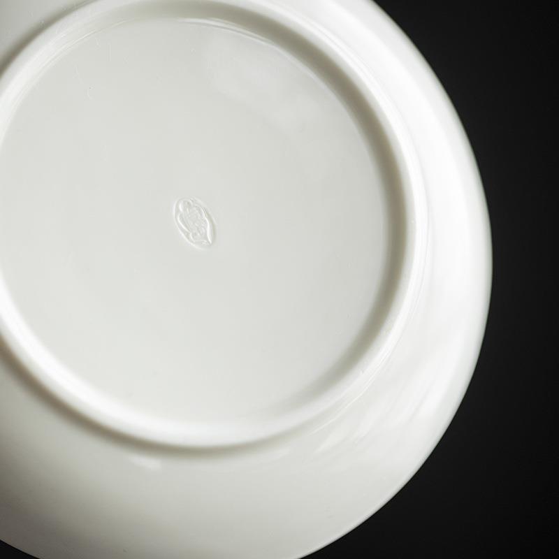 玉瓷手工鎏银壶承干泡台茶盘功夫茶具茶道配件文人茶器