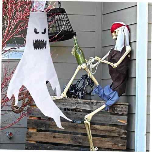 Halloween decoration Demon Ghost LED light blower pendant