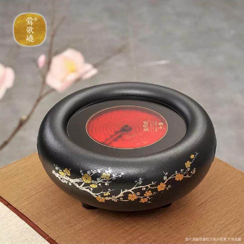 莺歌烧新品电陶炉煮茶器电炉铁壶银壶专用静音烧水炉电热茶炉茶具