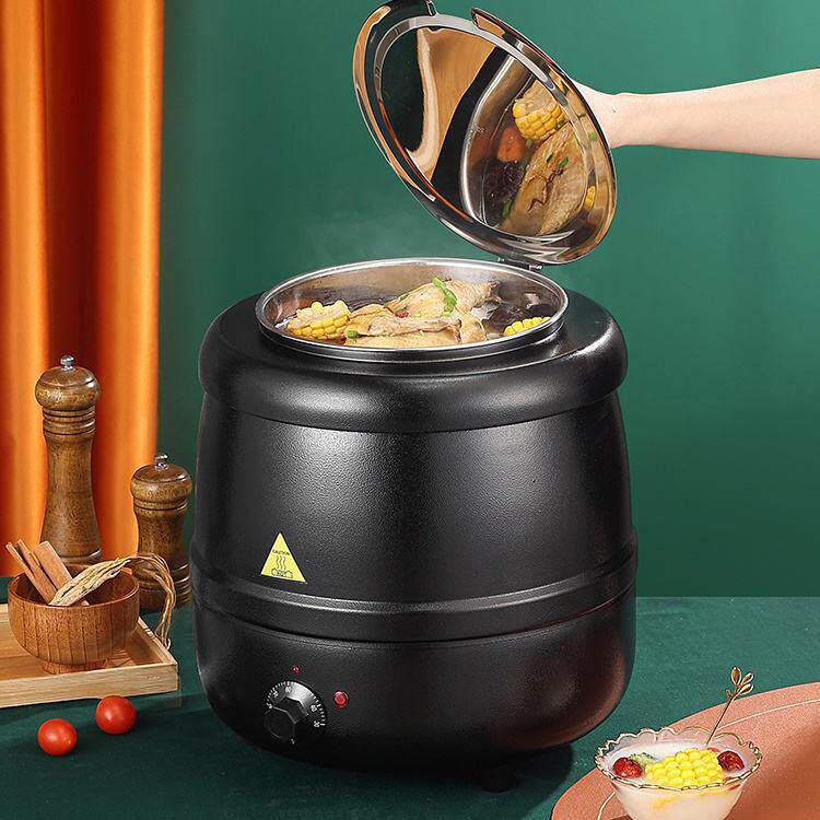 10L大容量自助餐厅酒店商用不锈钢粥桶汤桶保温恒温电子暖汤煲