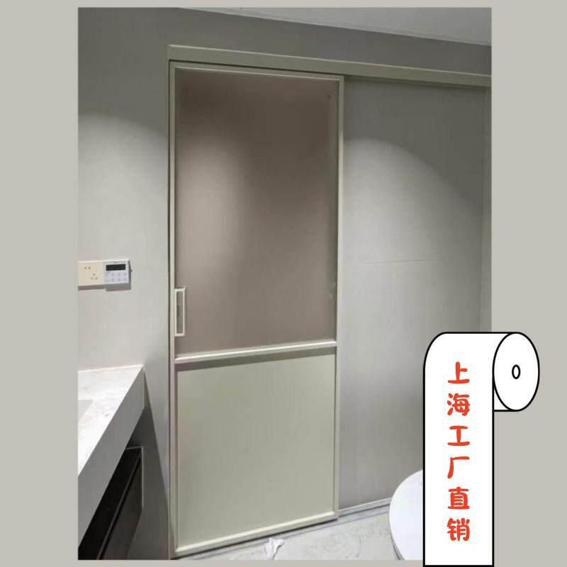 上海定制法式复古白色单移门卫生间厕所推拉门老钢窗隔断浴室门