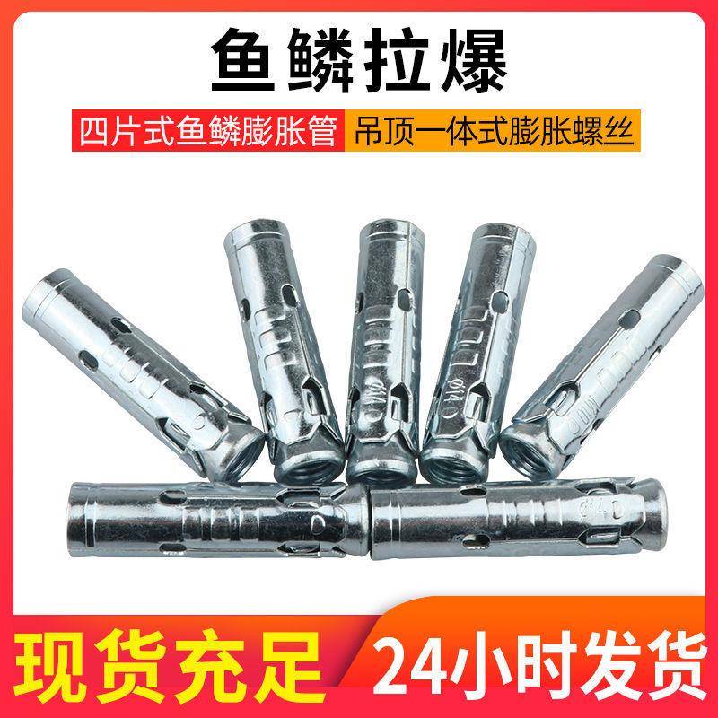 整箱装鱼鳞管壁虎螺栓三片式壁虎内膨胀螺丝吊顶膨胀管膨胀螺栓