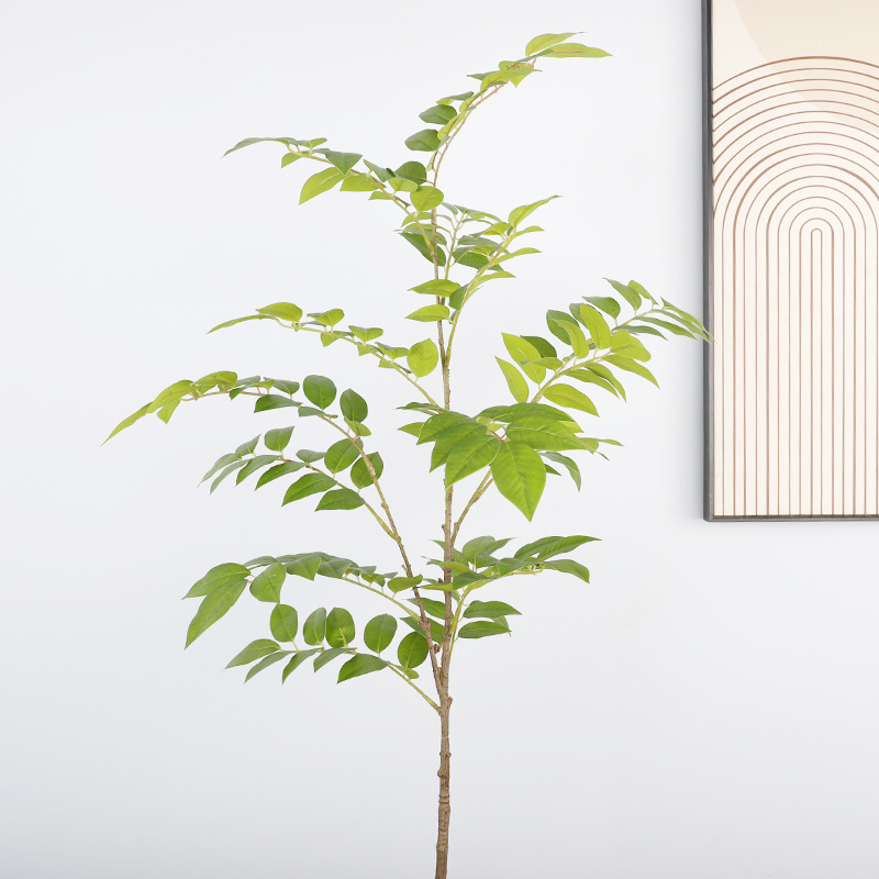 定制仿真大枝黄花梨 漆树叶造景香酒橱 场OLF-5506景装窗店饰摆件