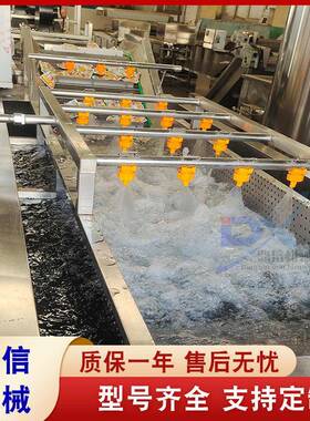全自动毛刷洗土豆去皮机 土豆毛刷清洗设备 蜜薯去皮清洗流水线