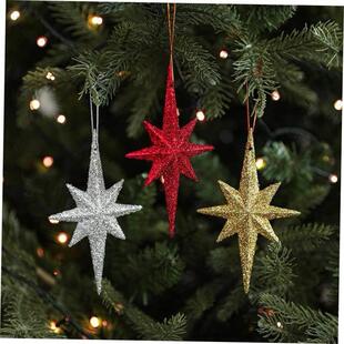 圣诞Christmas tree decorations Explosion Star Octagonal Star