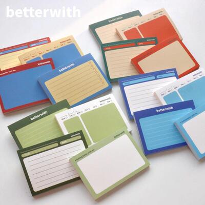 betterwith【出游计划】原创复古工业风功能型计划无粘性便签本