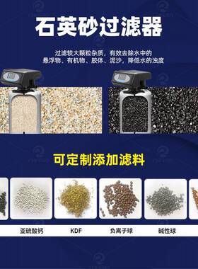 不锈钢净水器.大组流量家用立中央滤料diy装活水机12吨1式275.5吨