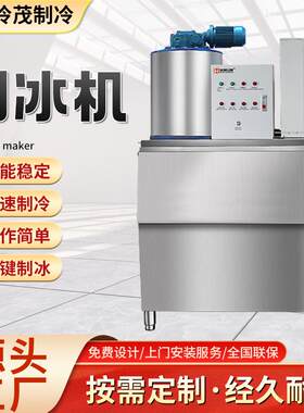 工业制冰机大型冰砖机厂家火锅海鲜片冰机奶茶酒吧方块冰制冰机