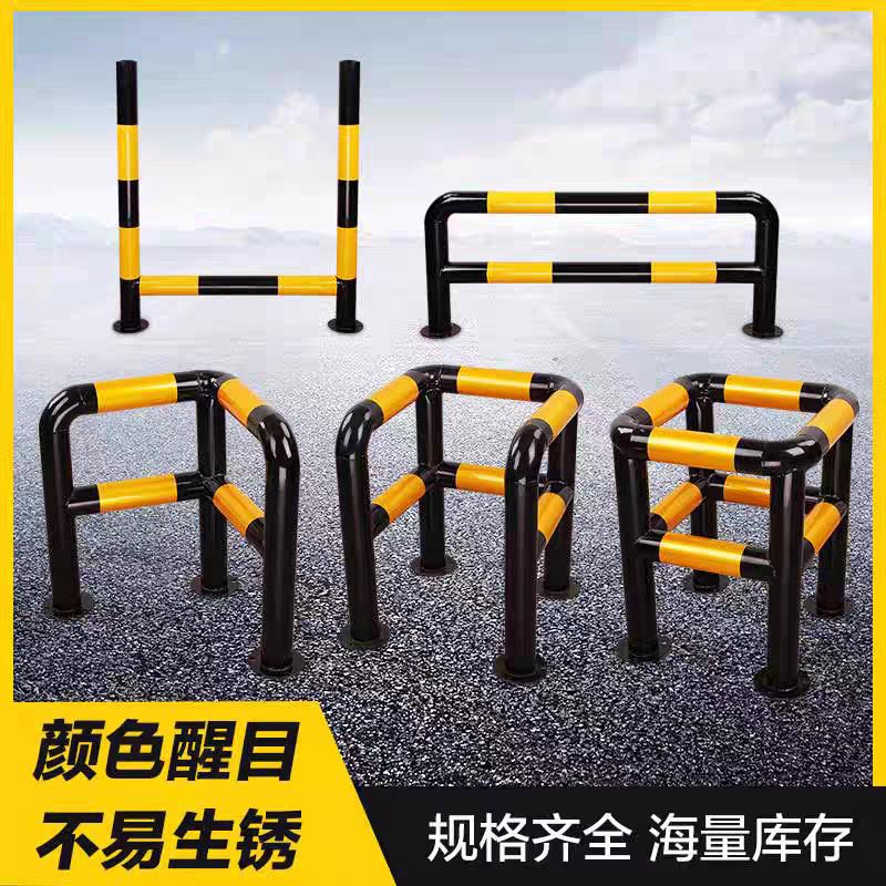 消防栓防撞护栏钢管L型口字型隔离栏杆转角围栏车间消防栓防护栏