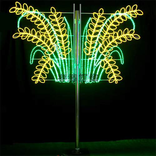 节日新款户外灯杆造型灯 LED麦穗图案灯灯杆造型灯厂家