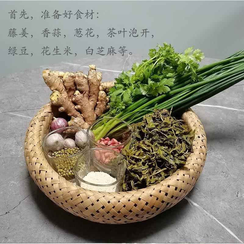 年谷雨新茶叶桂林恭城打油茶带梗毛茶绿茶甘醇不苦涩买二送一