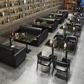 复古清吧酒吧桌椅工业风双人烧烤火锅店茶餐厅甜品店卡座沙发组合