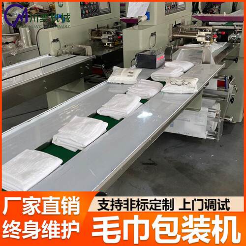 一次性毛巾包装机湿巾抽真空自动套袋机压缩浴巾全自动枕式包装机