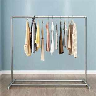 店落地衣架镀锌钢管单杆式 服装 晾衣架家用阳台晒衣架晒被凉衣杆