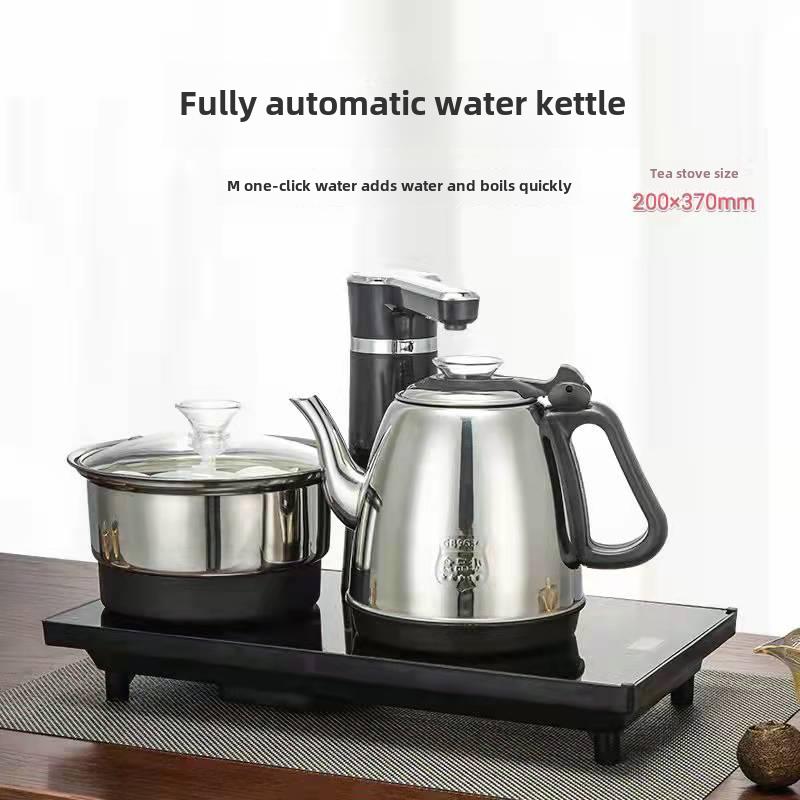 20×37全自动上水电热水壶茶盘茶台嵌入式烧水壶家用电磁炉套装