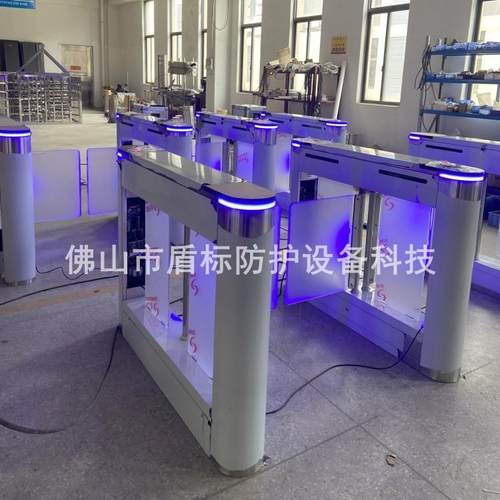 小区医院自动感应摆闸机 工厂车间人行通道刷卡刷脸一体门禁闸机