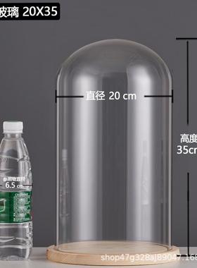 厂家跨境永生干花玻璃装饰摆件