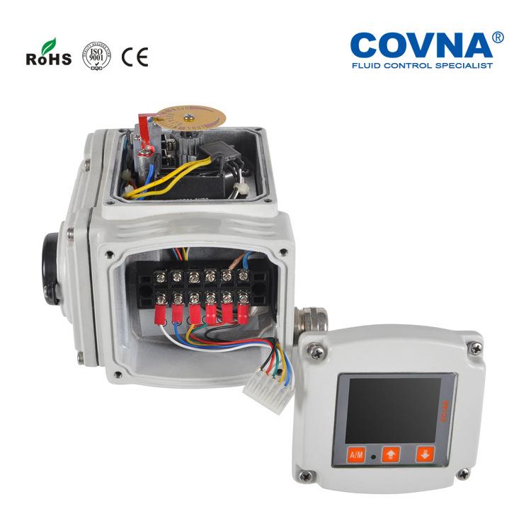 COVNA调节型24V电动执行器电动头可配蝶阀球阀AC220V智能控制