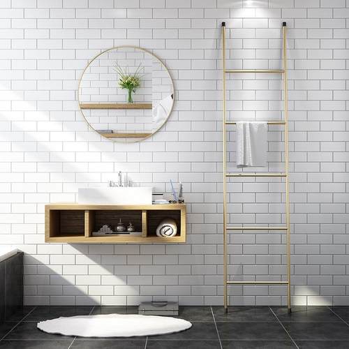 化妆镜浴室镜子卫生间镜洗手间壁挂镜子圆形家用宿舍梳妆台美容镜