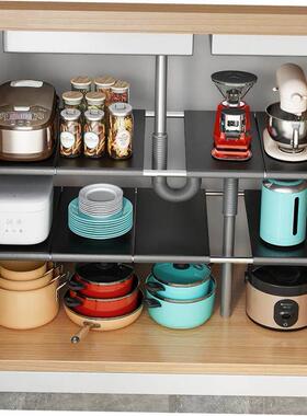 kitchen accessories Multi-layer pot storage rack Layering 1