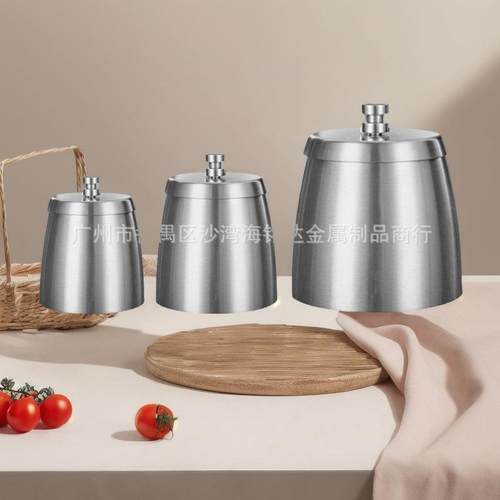 不锈钢烟灰缸带盖锥形居家盅加厚加重量大价优加重大号