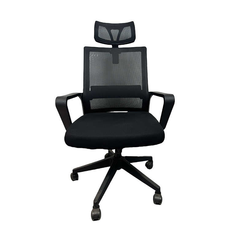 厂家直供家用办公椅子学生转椅办公会议椅可升降职员椅网布椅头枕