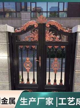 厂家供应铝艺大门铝合金大门庭院欧式大门别墅小区进户大门