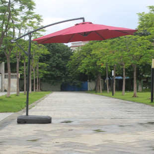 现货批发香蕉伞单顶侧立户外伞圆形8骨室外遮阳伞奶茶店摆摊大伞