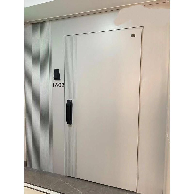 无限景源头静音子母新款工厂尺寸系统防盗门入户门智能一门一加大