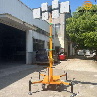 手推式应急照明灯车防汛抗洪灯塔可调节高度HMF956