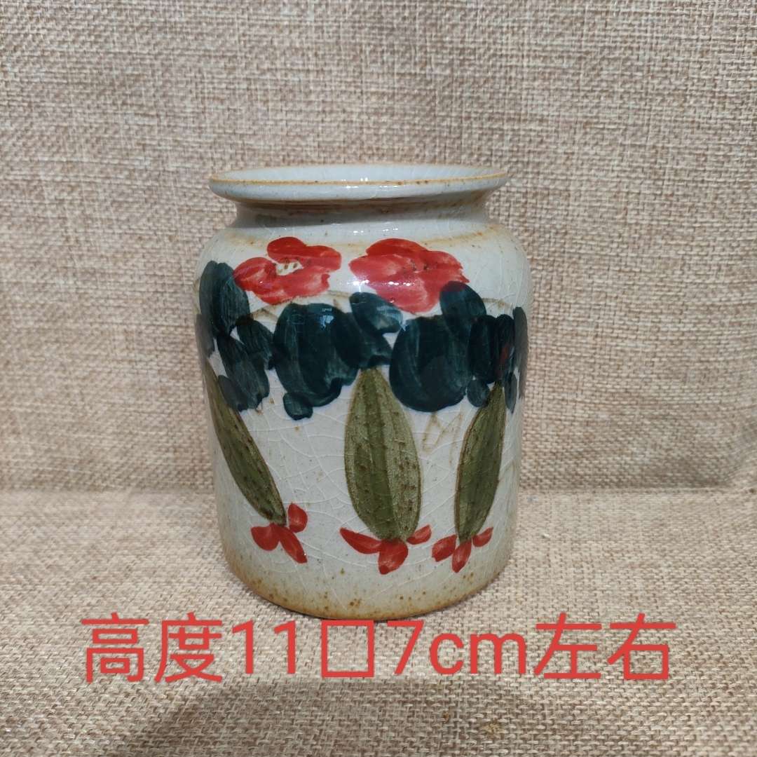 博古架手工摆件收纳陶瓷清新罐子景德镇送礼国风小罐小花瓶
