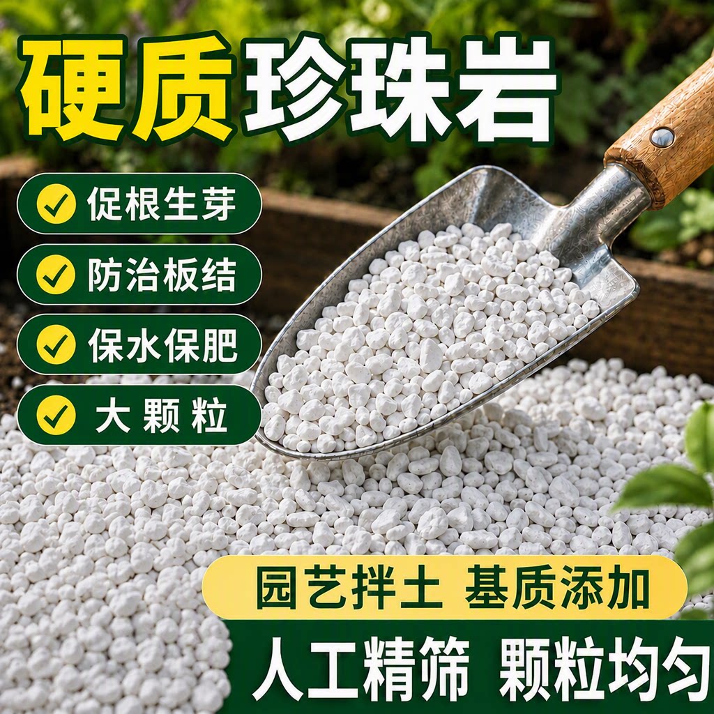 硬质珍珠岩大颗粒膨胀蛭石养花多肉育苗兰花专用植料营养土无粉尘