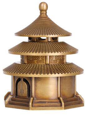 铜天坛塔香炉塔炉香炉熏炉盘香家居摆件