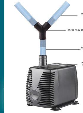 家用冲洗220V假山喷泉盆景静音小型高扬程鱼缸电动自吸泵