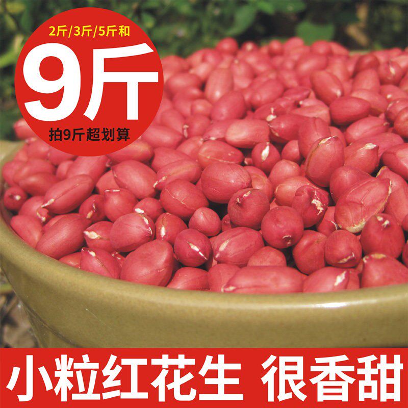 25年新货广西农家自产的花生米小粒生的自种不带壳红皮花生米散装