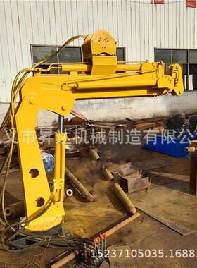 机械全自动液压车载吊机船用车载单臂提升设备液压起重机