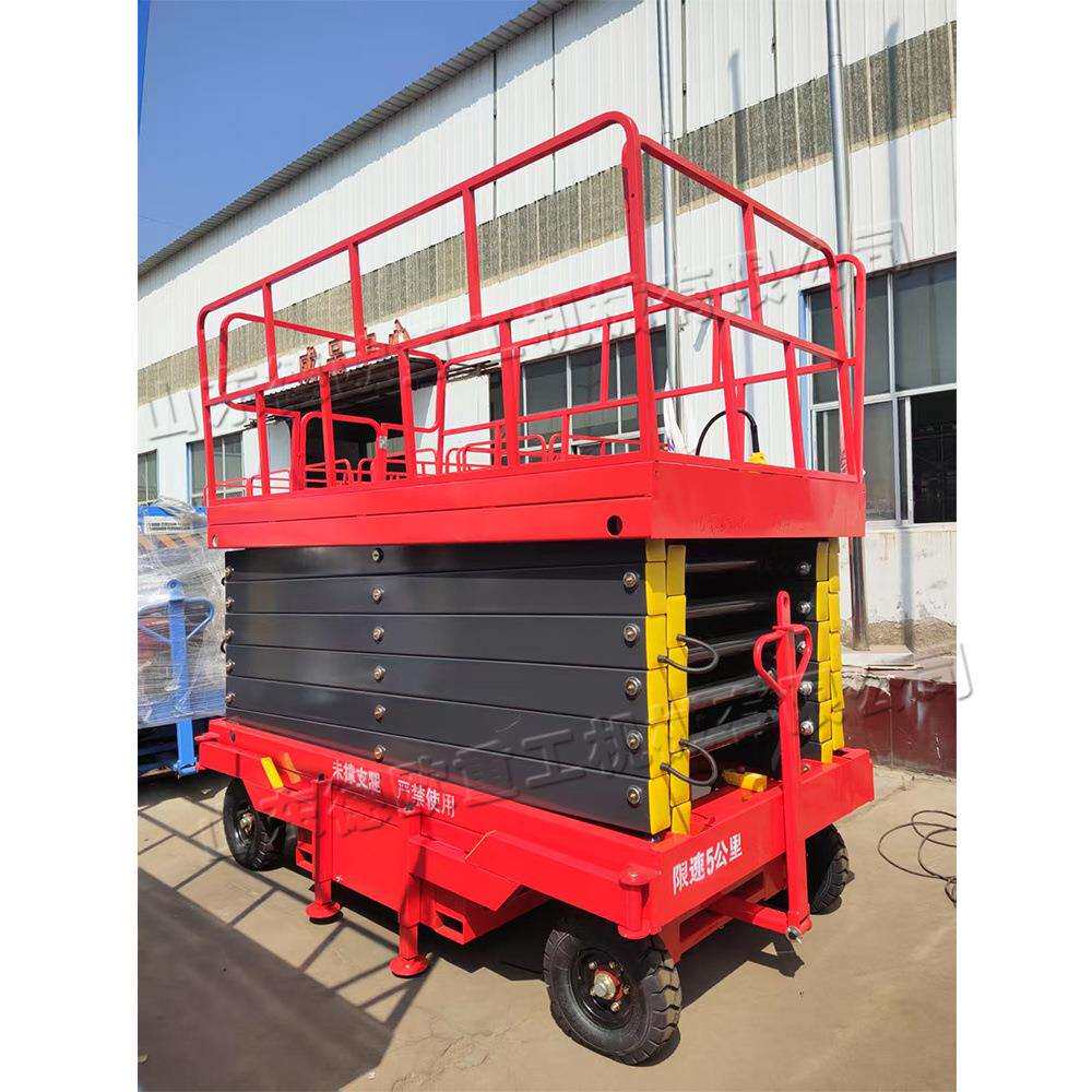 厂房路灯维修高空车 移动型液压剪叉升降机 升降平台高空作业车