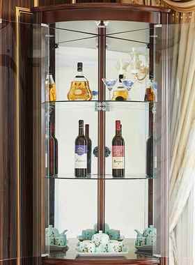 现代中角式柜墙角柜实客厅酒柜木转角柜墙餐厅储靠物ZG-66003柜玻