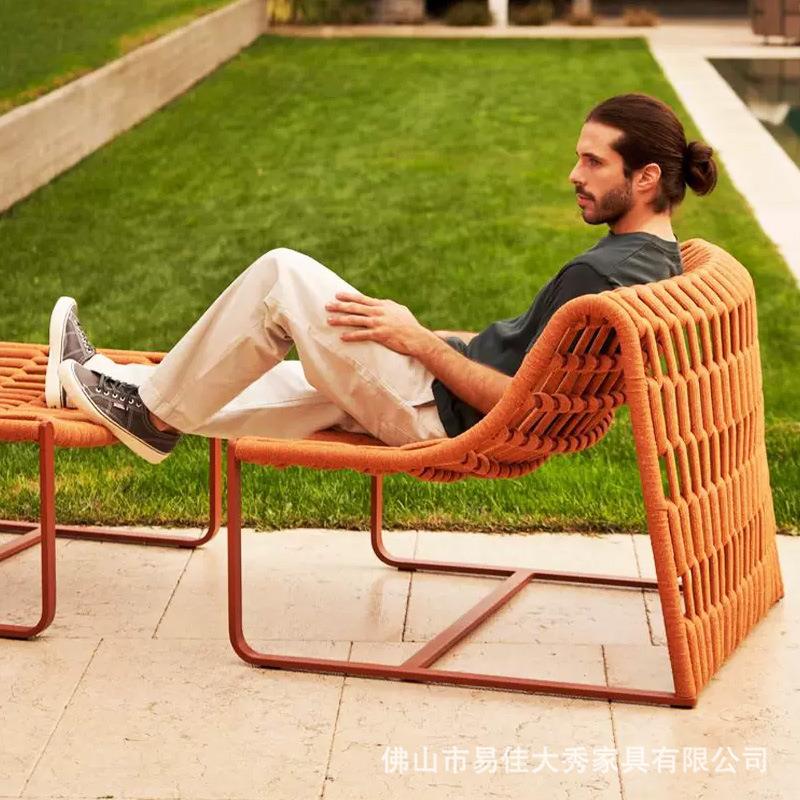 休闲户外家具编椅庭椅院花园绳阳台编NMY藤露藤天室外酒店桌椅脚