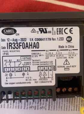 意大利卡乐温控器 IR33F0AHA0//卡乐温控器IR33FOAHAO 115伏电压