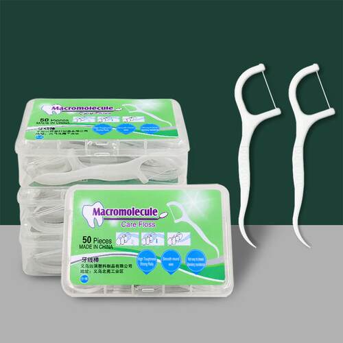 Portable Boxed Dental Floss Picks, Disposable Flossing Tooth
