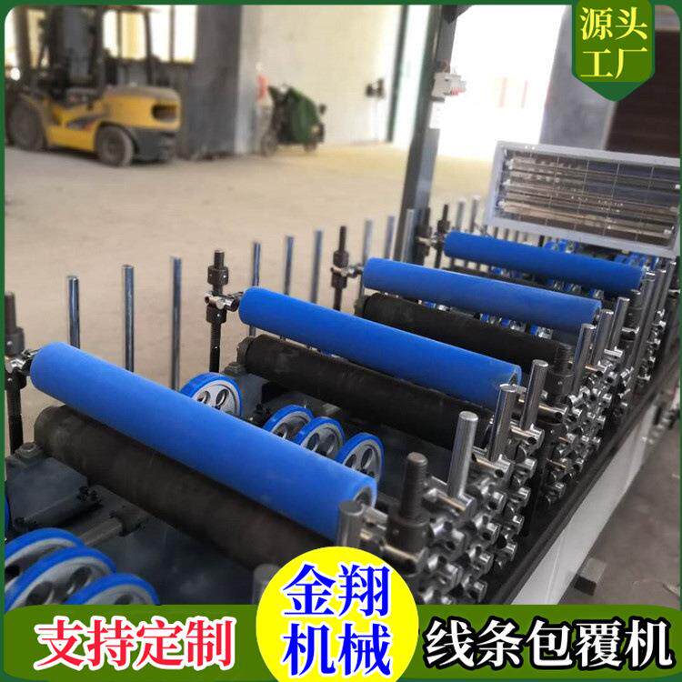 PLC触摸屏显数控自动包覆机 凹凸异形线条封边包覆机 功能强大