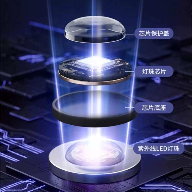 新品牙套清洗机高频声波首饰蓝光全自动清洗机器家用牙套清洁