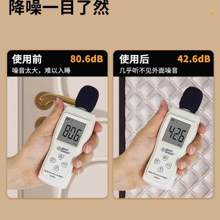 隔音窗帘神卧专室窗超强临街房间防吵遮户光棉防器噪373音布睡觉