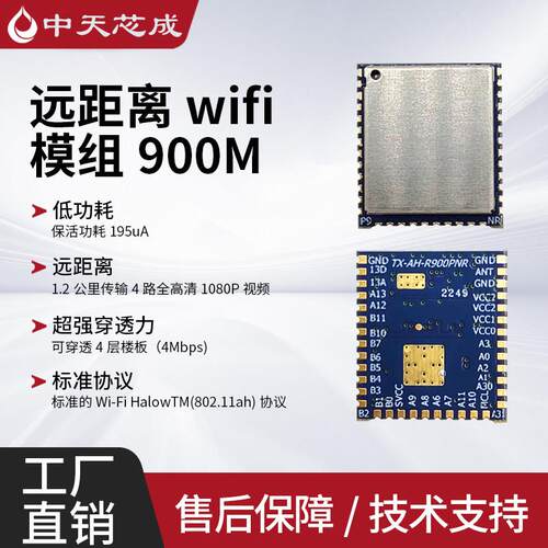 泰芯wifi halow-TXW8301远距离传输wifi模块-900M