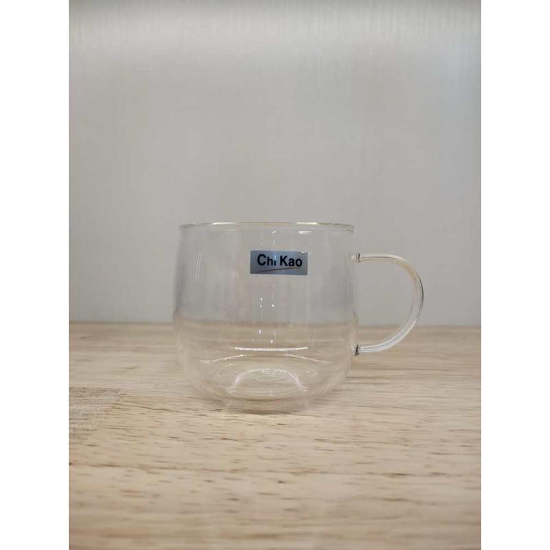 奇高CK-125A单杯耐热玻璃品茗咖啡杯绿茶杯办公杯子带把单杯家用