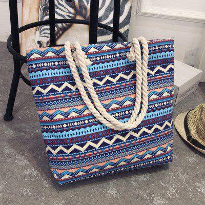 Women Large Capacity Tote Canvas Shoulder Bag Shopping Bag