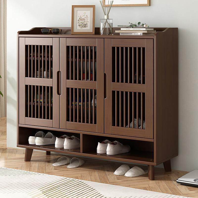 木透气鞋柜家用门口1.2m橡胶木多层架可实调BH315#节层鞋玄高关收
