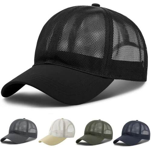 Men Women Summer Full Mesh Baseball Cap Quick Dry Cooling Su