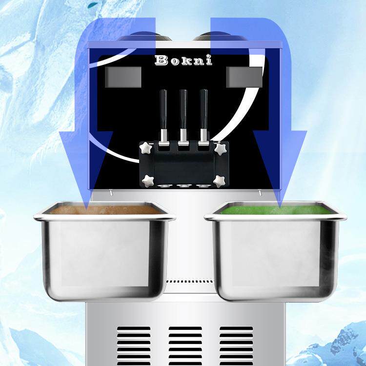 厂家商用全自软机冰激机立动式三头雪糕甜凌筒冰淇279淋机